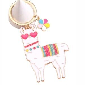 Colorful Alpaca 🦙 Charm Keychain